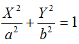 Equazione dell'ellisse canonica rispetto agli assi XP0Y