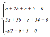 Scrivere l'equazione della circonferenza conoscendo due punti e l'equazione della retta su cui si trova il centro