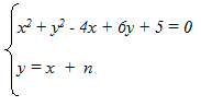 Scrivere l'equazione della retta tangente alla circonferenza e parallela ad una retta data