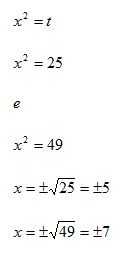Equazioni biquadratiche
