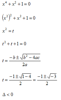 Equazioni biquadratiche