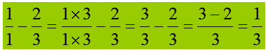 Differenza tra un numero intero e una frazione