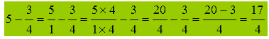 Differenza tra un numero intero e una frazione