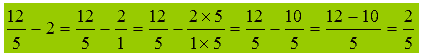 Differenza tra un numero intero e una frazione