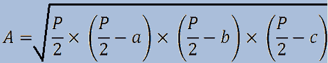 Calcolo dell'area del triangolo conoscendo i lati