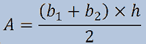 Formula area del trapezio
