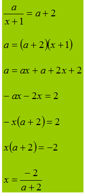 Risoluzione equazione frazionaria letterale