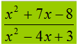semplificazione di polinomi mediante fattorizzazione