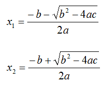 formula risolutiva equazione secondo grado