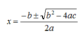 Formula risolutiva equazione di secondo grado