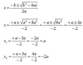 Equazione di secondo grado frazionaria letterale