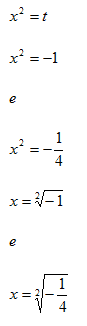 Equazioni biquadratiche