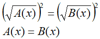 Risoluzione equazioni irrazionali