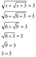 Risoluzione equazioni irrazionali