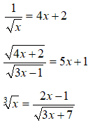 Equazioni irrazionali fratte