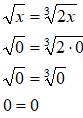 Risoluzione equazioni irrazionali