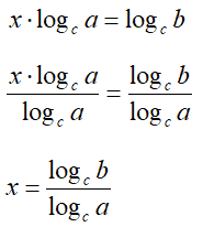Formula del cambiamento di base- dimostrazione