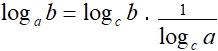 Formula del cambiamento di base dei logaritmi