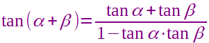 Formula di addizione della tangente