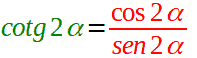 Formula di duplicazione della cotangente