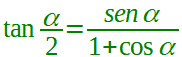 Formula di bisezione della tangente