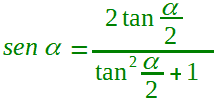 Formula parametrica del seno