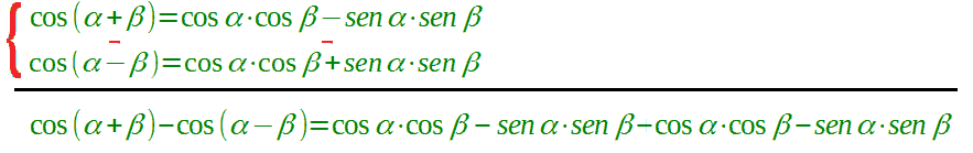 Formula di prostaferesi per il coseno