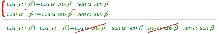 Formula di prostaferesi per il coseno