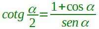 Formula di bisezione della cotangente