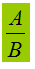 Frazione algebrica