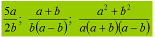 mcd di frazioni algebriche