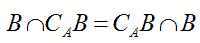 B intersecato col complementare di B è uguale al complementare di B intersecato B