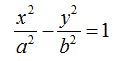 Equazione dell'iperbole riferita ai suoi assi con fuochi sull'asse delle x
