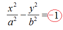 Equazione dell'iperbole con fuochi sull'asse delle y
