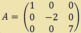 Matrice diagonale