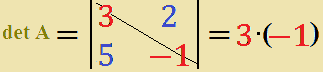 Determinante di una matrice di ordine 2