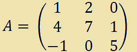 Matrice quadrata A