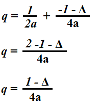 Coordinate del fuoco della parabola