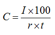 Formule inverse interesse semplice