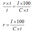 Formule inverse interesse semplice