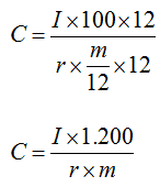 Formule inverse interesse semplice