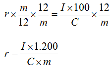 Formule inverse interesse semplice
