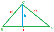 Altezza relativa all'ipotenusa