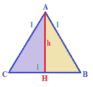 Teorema di Pitagora e triangolo equilatero