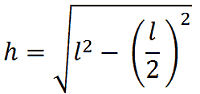 Teorema di Pitagora e triangolo equilatero