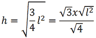 Teorema di Pitagora e triangolo equilatero