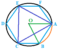 Costruzione di un triangolo equilatero inscritto nella circonferenza