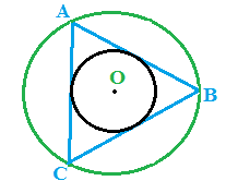 Triangolo equilatero inscritto e circoscritto 