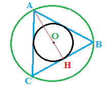 Apotema del triangolo equilatero 