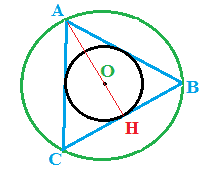 Triangolo equilatero inscritto e circoscritto 